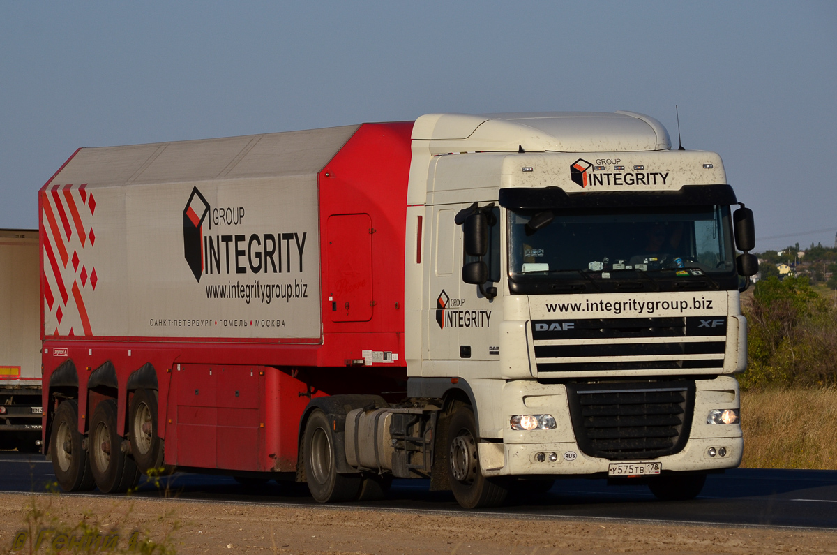Санкт-Петербург, № У 575 ТВ 178 — DAF XF105 FT