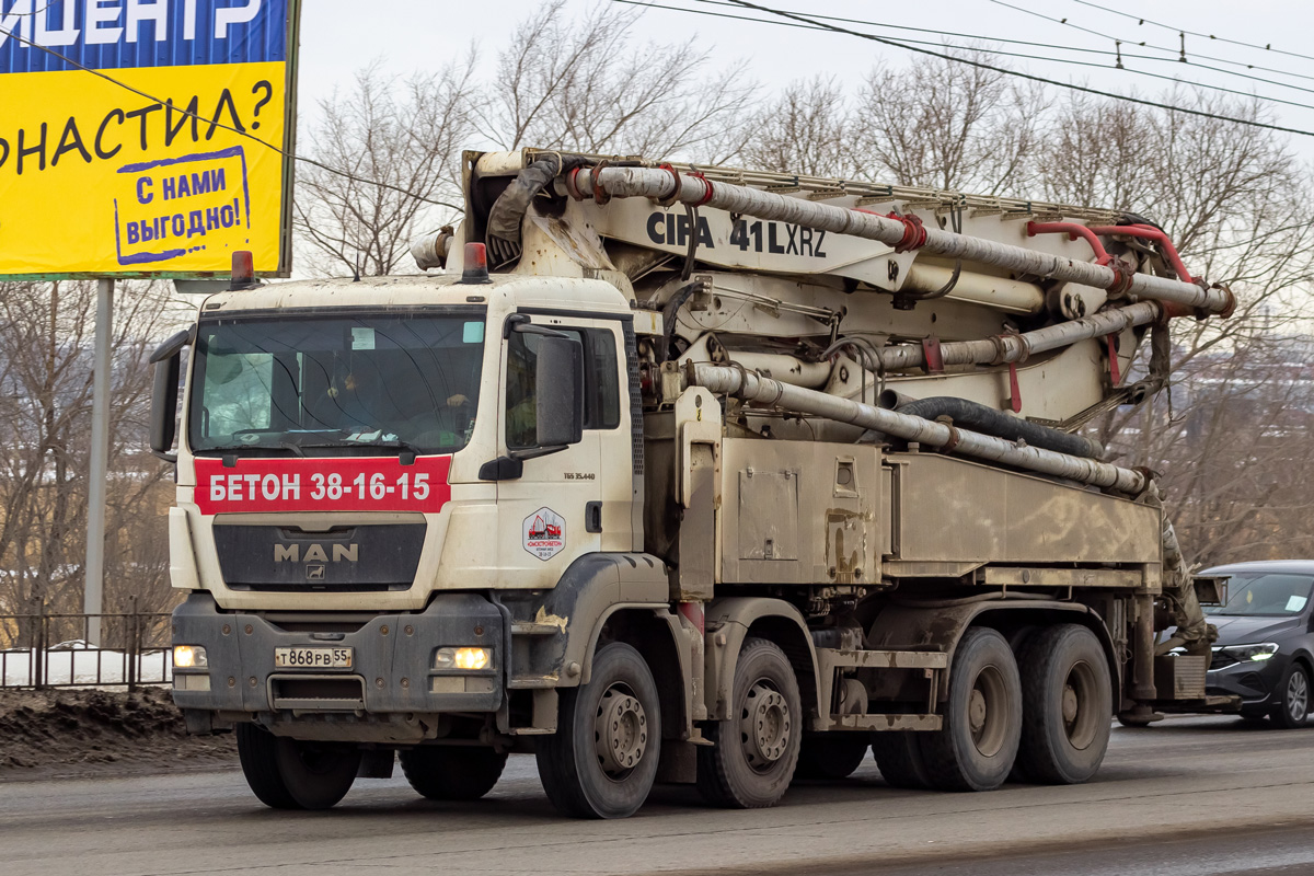 Омская область, № Т 868 РВ 55 — MAN TGS 35.400