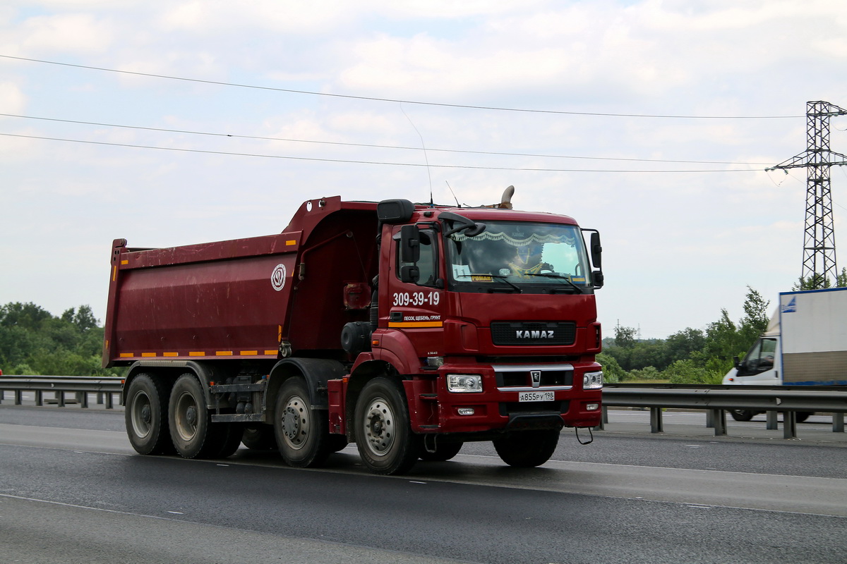 Санкт-Петербург, № А 855 РУ 198 — КамАЗ-65801-T5(68)