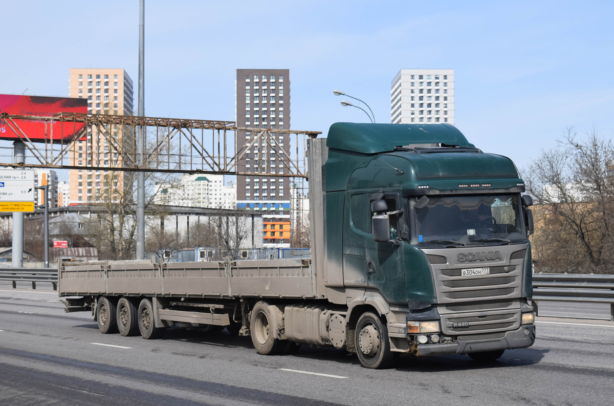 Москва, № В 304 ОН 777 — Scania ('2013) R440