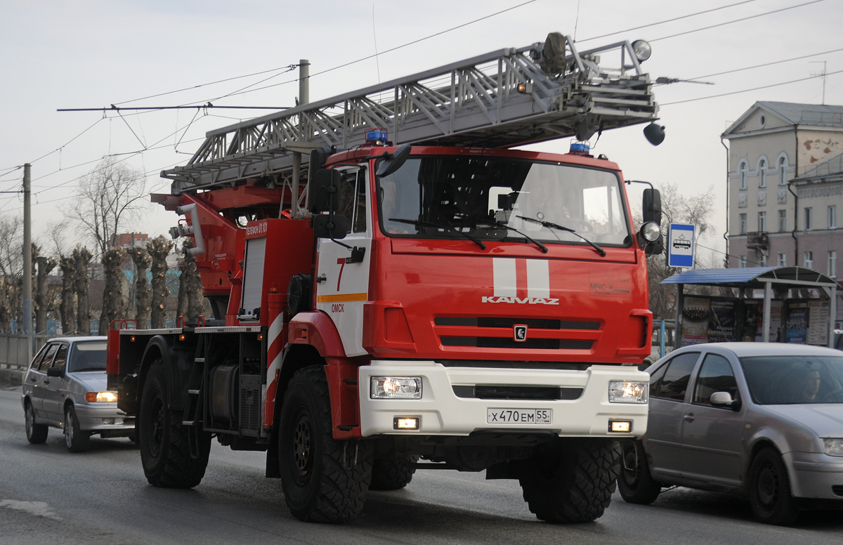 Омская область, № Х 470 ЕМ 55 — КамАЗ-43502-D5(66)