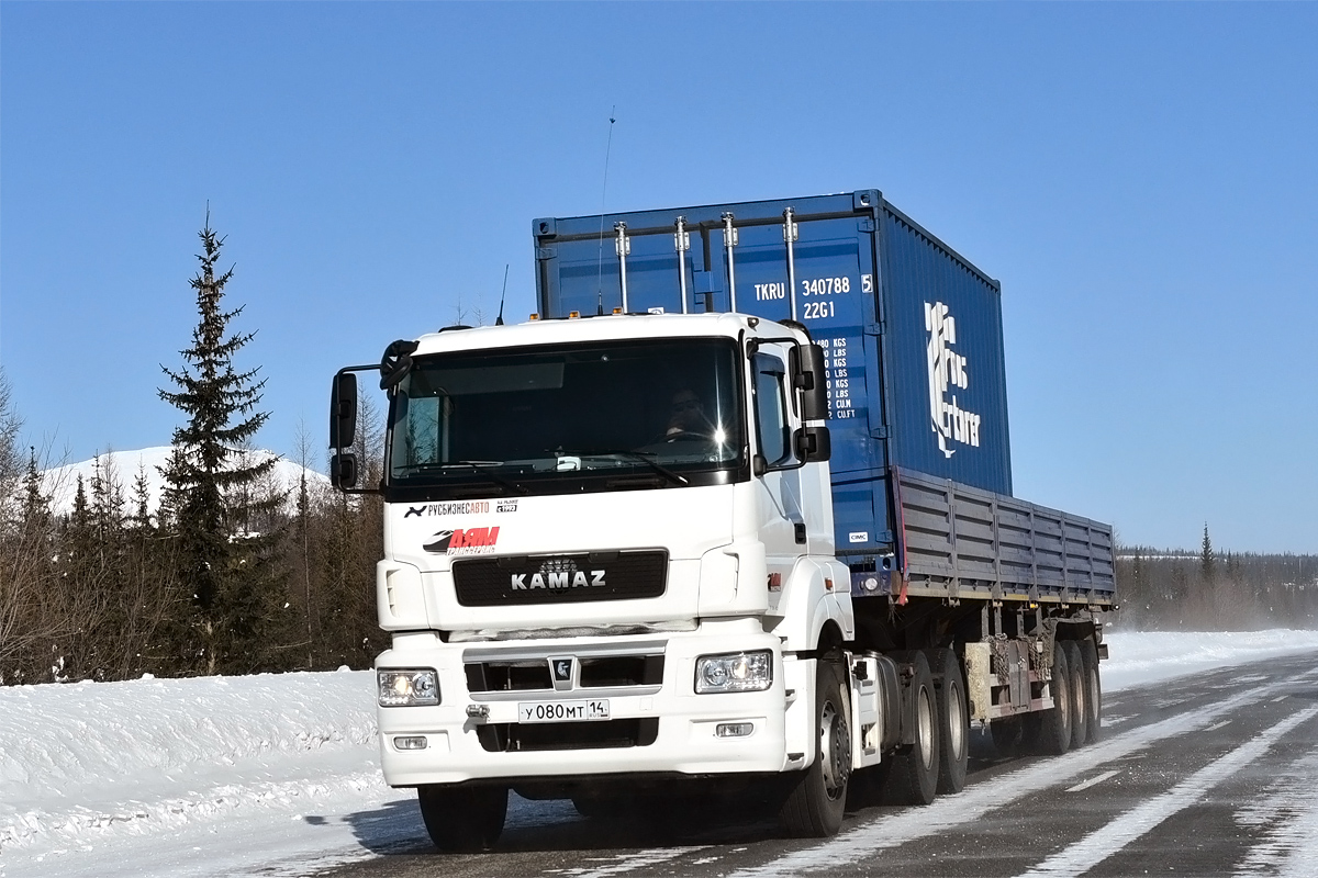Саха (Якутия), № У 080 МТ 14 — КамАЗ-65206-T5(68)