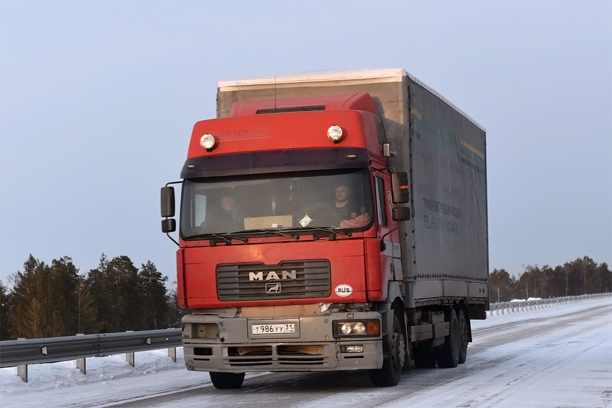 Белгородская область, № Т 986 УУ 31 — MAN F2000 26.364