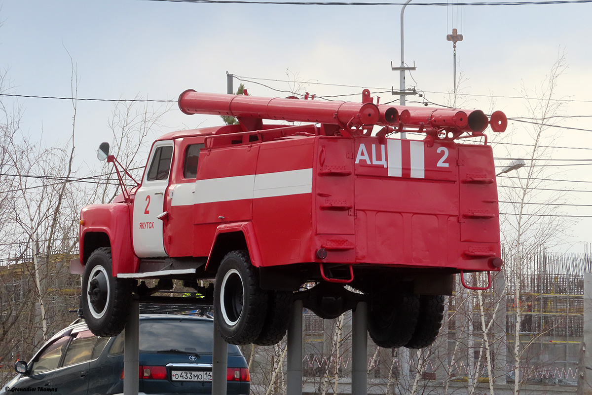 Саха (Якутия), № М 101 ЧС 14 — ГАЗ-53-12; Техника на постаментах, памятники (Саха (Якутия))