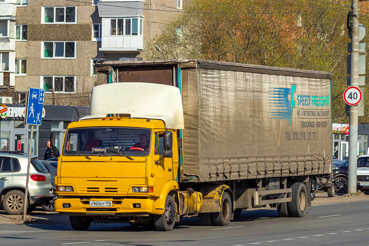 Волгоградская область, № К 960 ЕР 134 — КамАЗ-4308-A3(96)