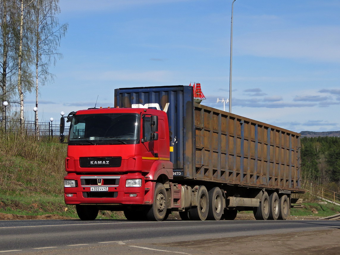Кировская область, № А 322 УУ 43 — КамАЗ-65806-T5(68)