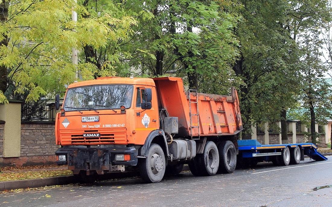 Псковская область, № Р 156 КК 60 — КамАЗ-65115-D3(97)