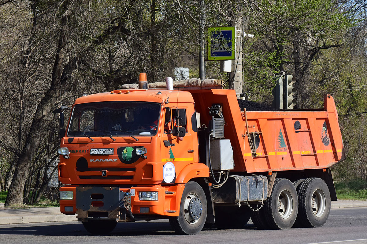 Волгоградская область, № Е 474 ОС 134 — КамАЗ-65115-L4(19)