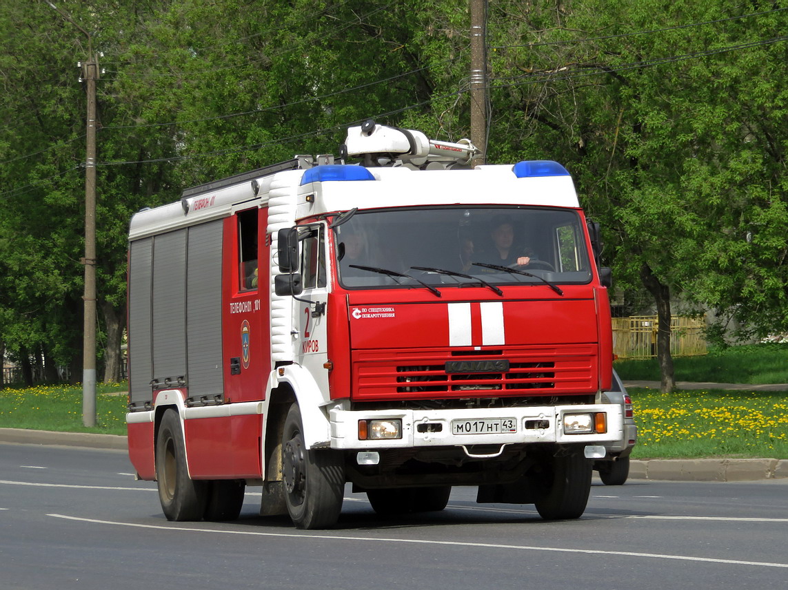Кировская область, № М 017 НТ 43 — КамАЗ-43253-A3(96)