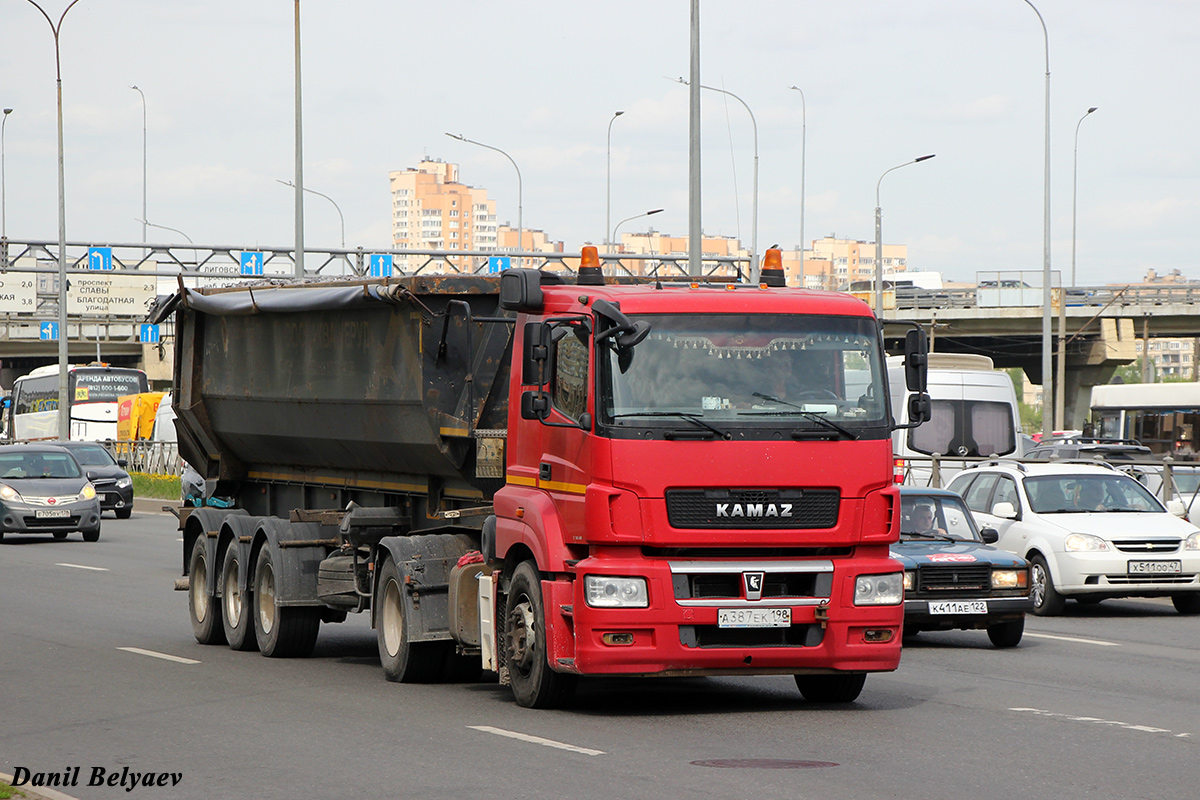 Санкт-Петербург, № А 387 ЕК 198 — КамАЗ-5490-S5(87)
