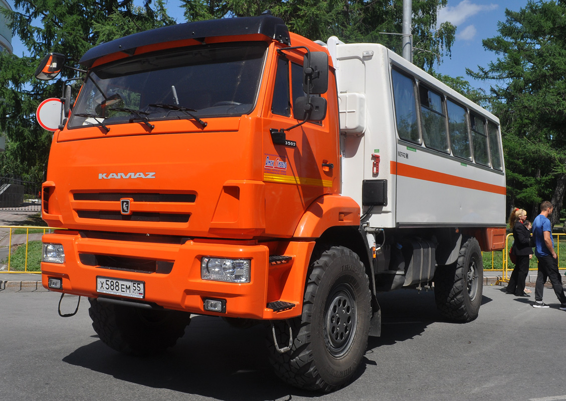 Омская область, № Х 588 ЕМ 55 — КамАЗ-43502-D5(66)