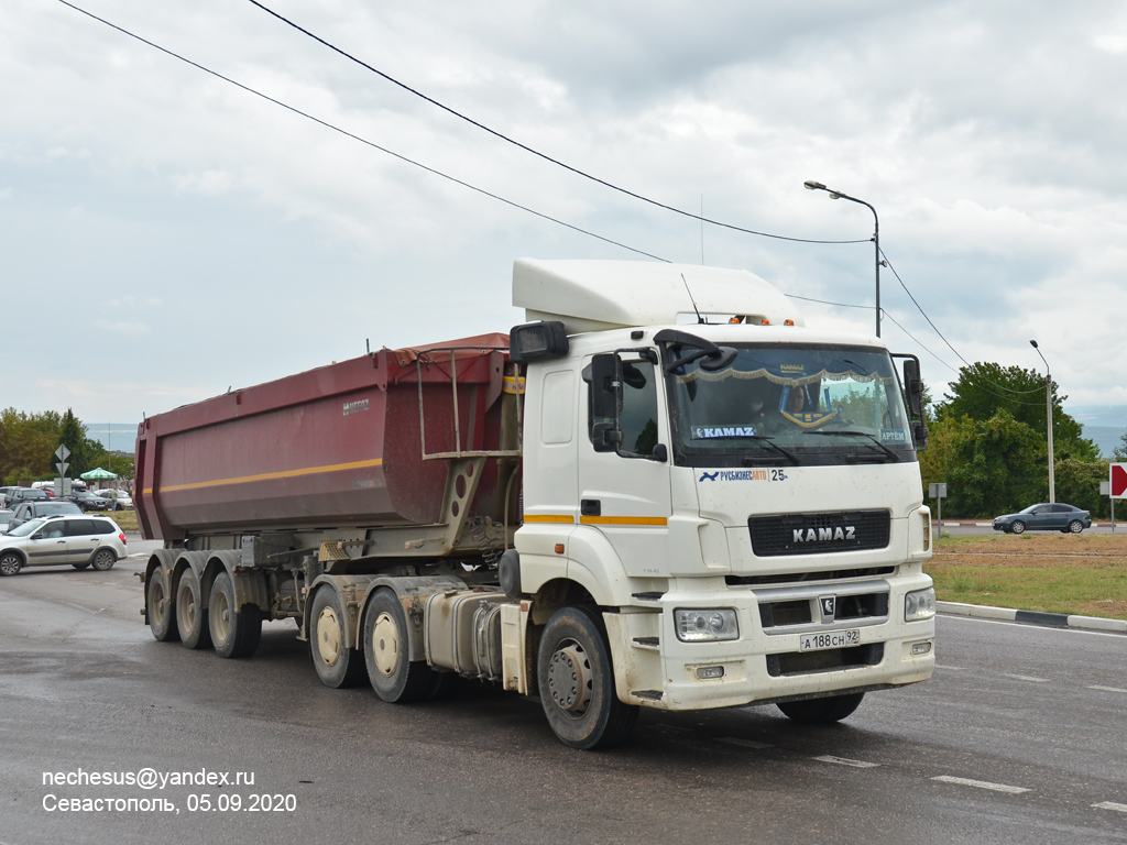 Севастополь, № А 188 СН 92 — КамАЗ-65206-T5(68)