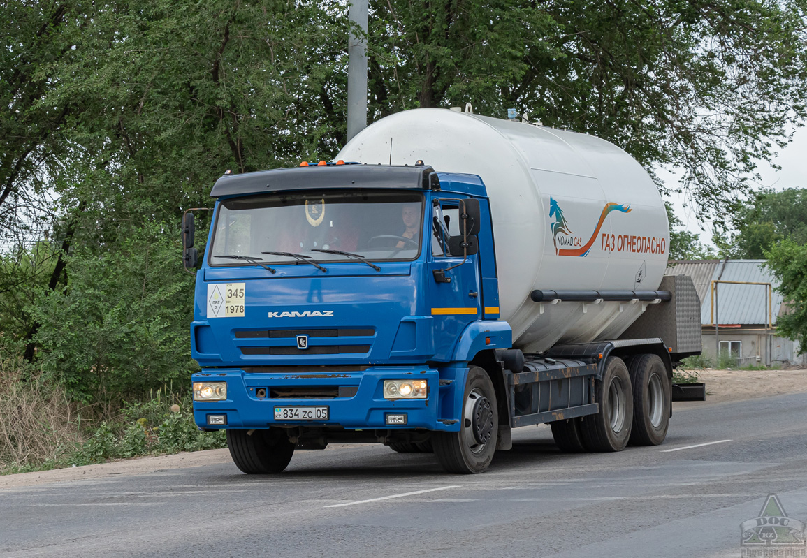 Алматинская область, № 834 ZC 05 — КамАЗ-65117-L4(19)