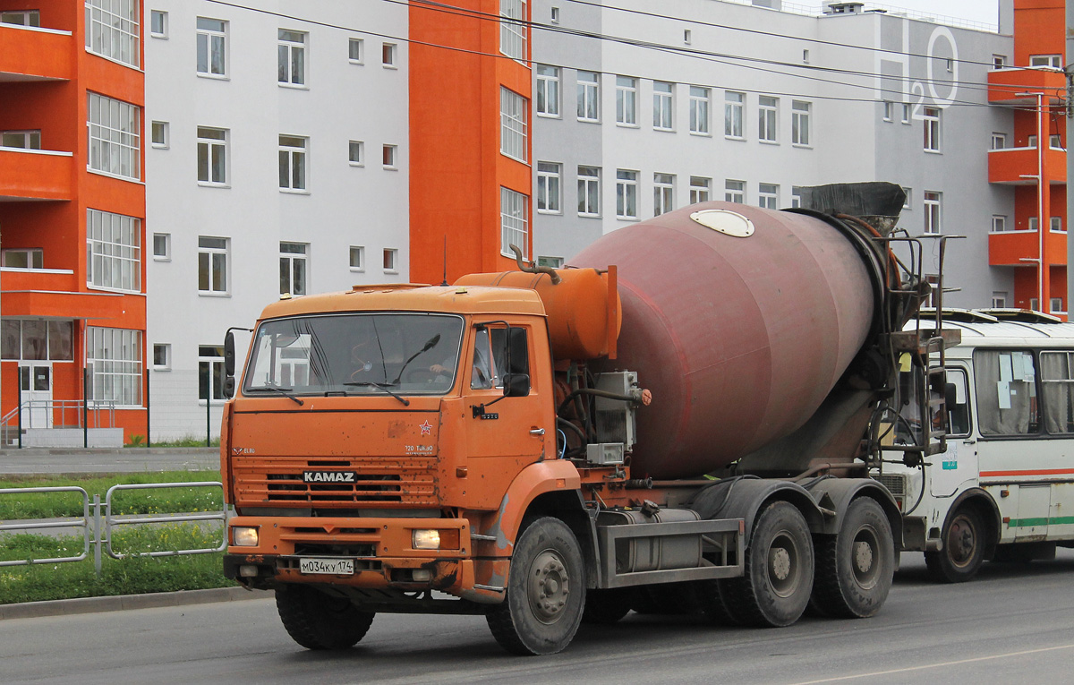 Челябинская область, № М 034 КУ 174 — КамАЗ-6520 [652000]