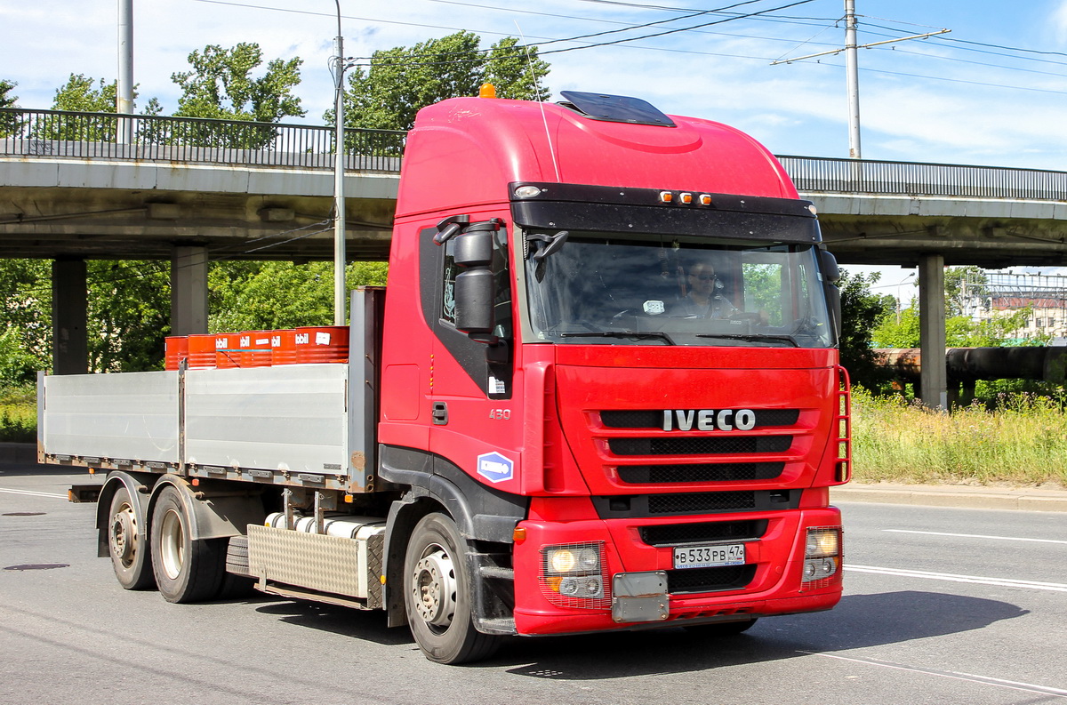 Ленинградская область, № В 533 РВ 47 — IVECO Stralis ('2007) 430