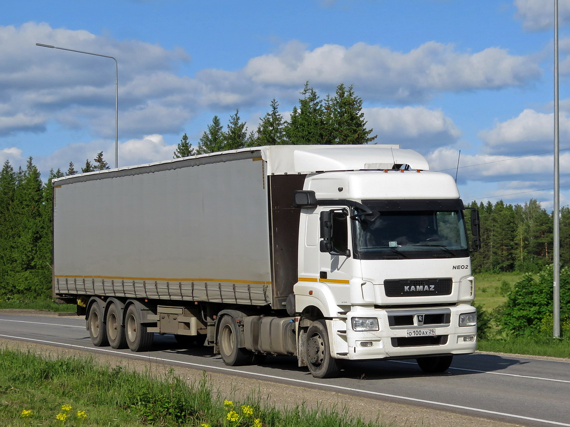 Архангельская область, № О 100 АХ 29 — КамАЗ-5490-S5(87)