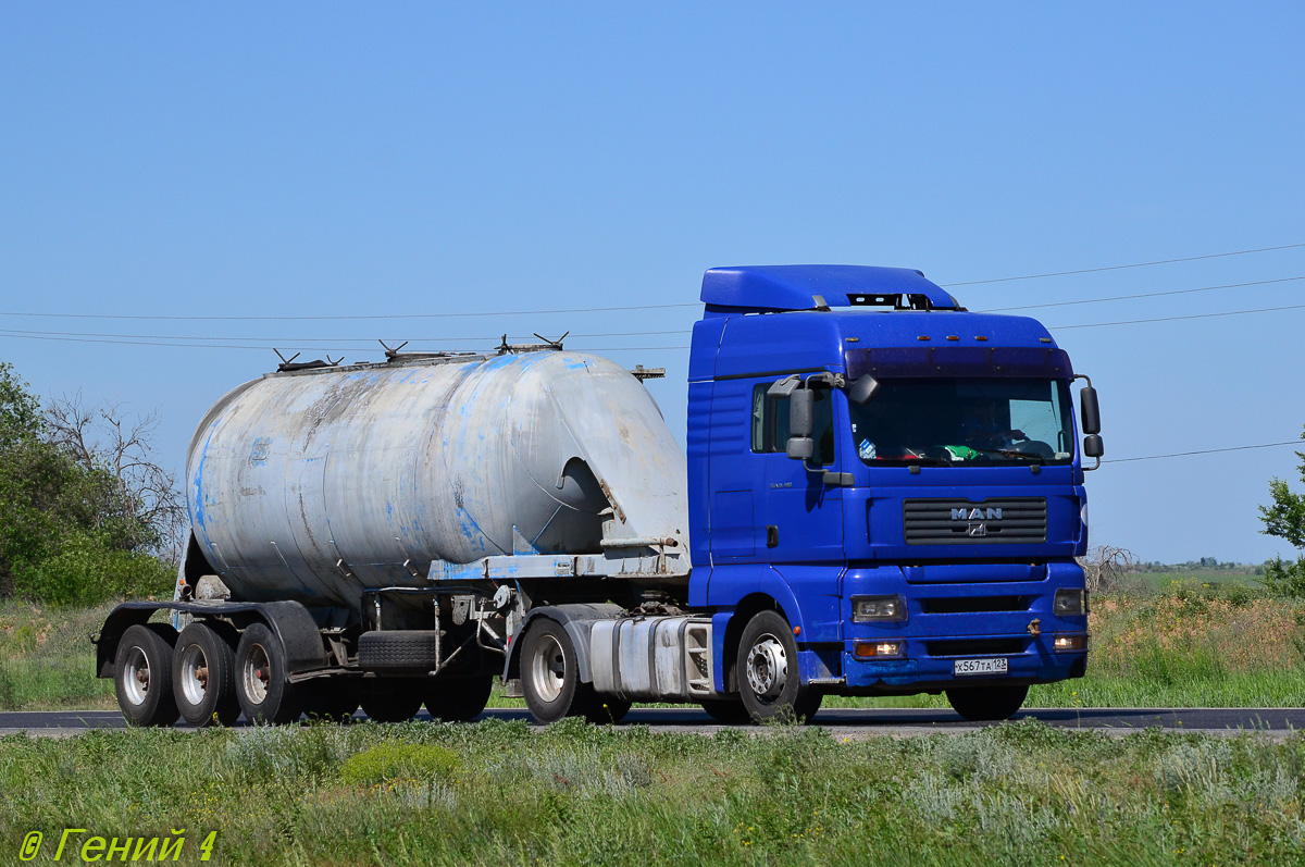 Краснодарский край, № Х 567 ТА 123 — MAN TGA 18.480