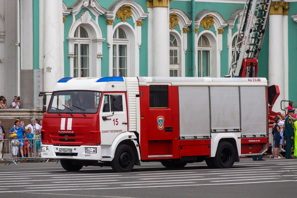 Санкт-Петербург, № В 715 НР 178 — КамАЗ-4308-H3(99); Санкт-Петербург — Парад, посвящённый 220-летию со дня образования пожарной охраны Санкт‑Петербурга (30.06.2023 г.)
