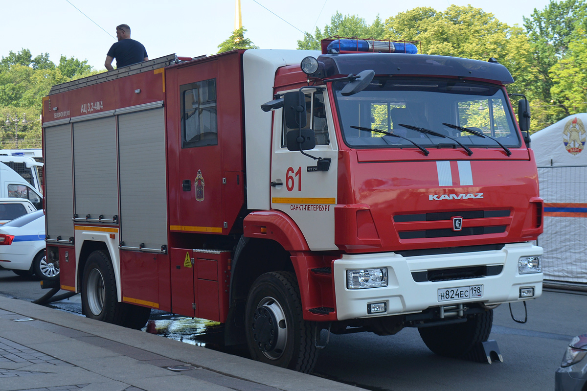 Санкт-Петербург, № Н 824 ЕС 198 — КамАЗ-43265-D5(66); Санкт-Петербург — Парад, посвящённый 220-летию со дня образования пожарной охраны Санкт‑Петербурга (30.06.2023 г.)