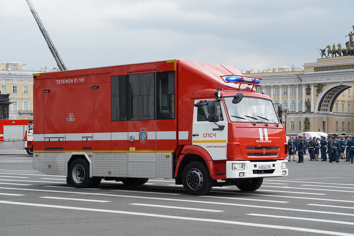 Санкт-Петербург, № М 183 ОА 198 — КамАЗ-4308-G5(69); Санкт-Петербург — Парад, посвящённый 220-летию со дня образования пожарной охраны Санкт‑Петербурга (30.06.2023 г.)
