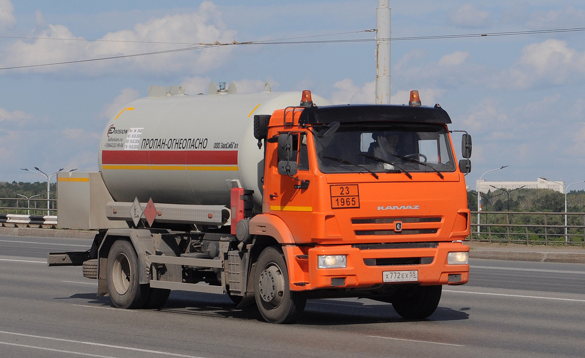 Омская область, № Х 772 ЕХ 55 — КамАЗ-43253-G5(69)