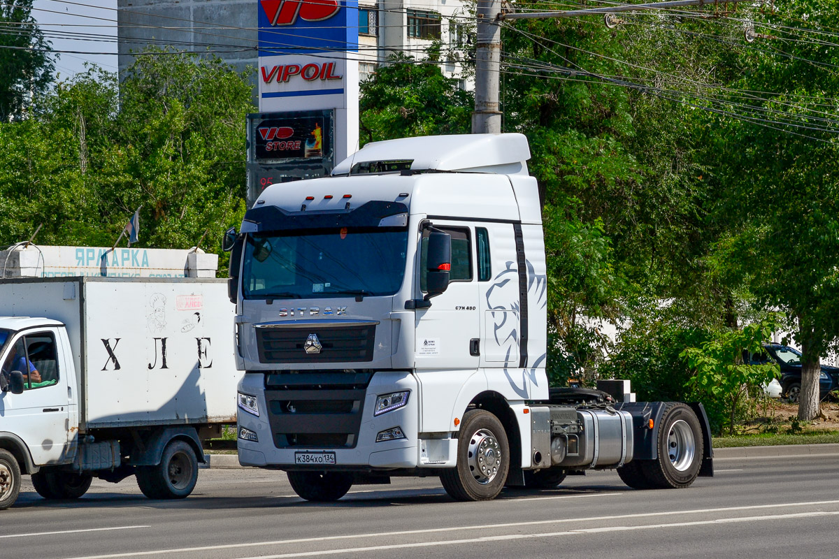 Волгоградская область, № К 384 ХО 134 — Sitrak C7H ZZ4186
