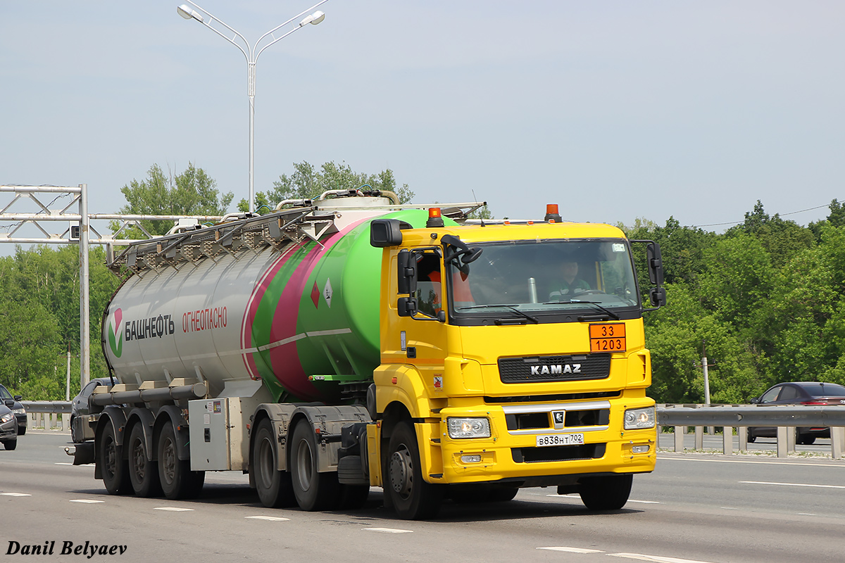 Башкортостан, № В 838 НТ 702 — КамАЗ-65206-S5(87)