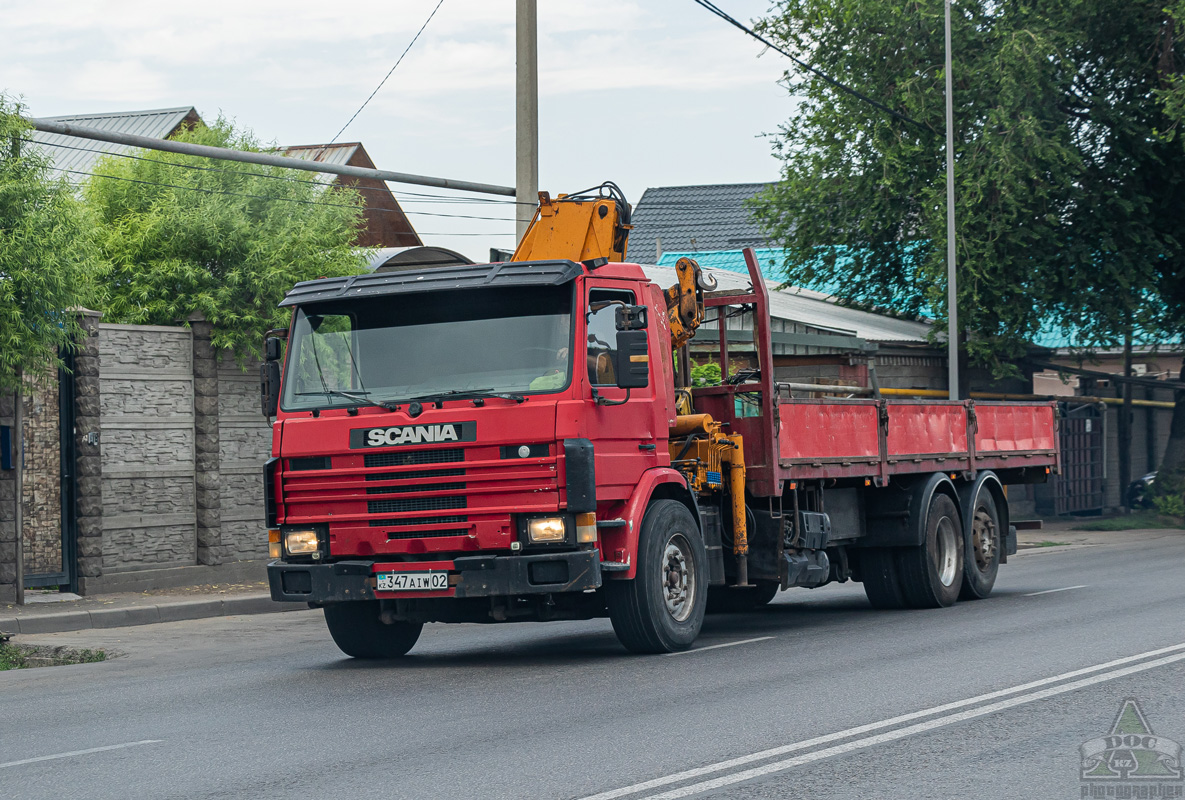 Алматы, № 347 AIW 02 — Scania (II) P93M