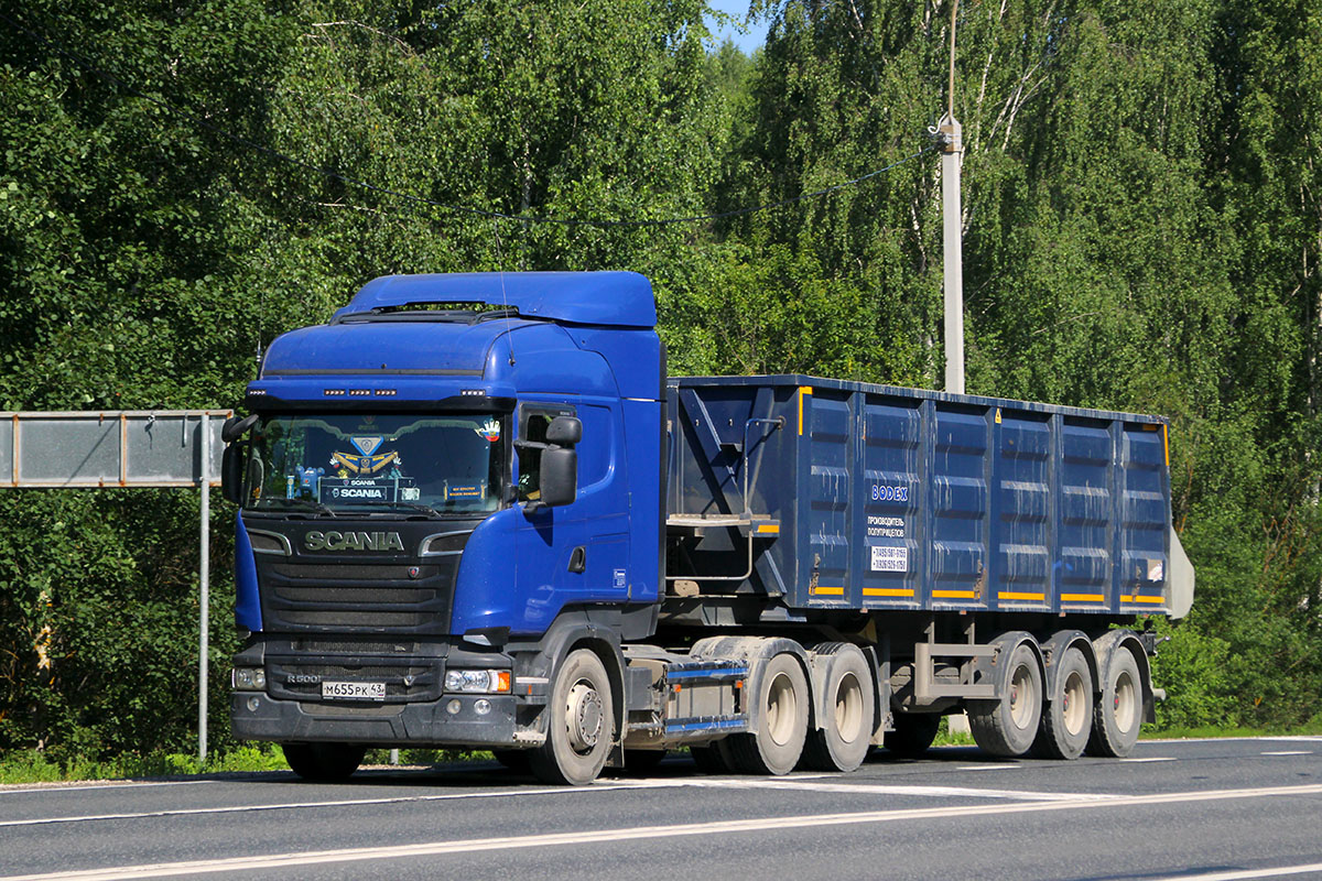 Кировская область, № М 655 РК 43 — Scania ('2013) R500