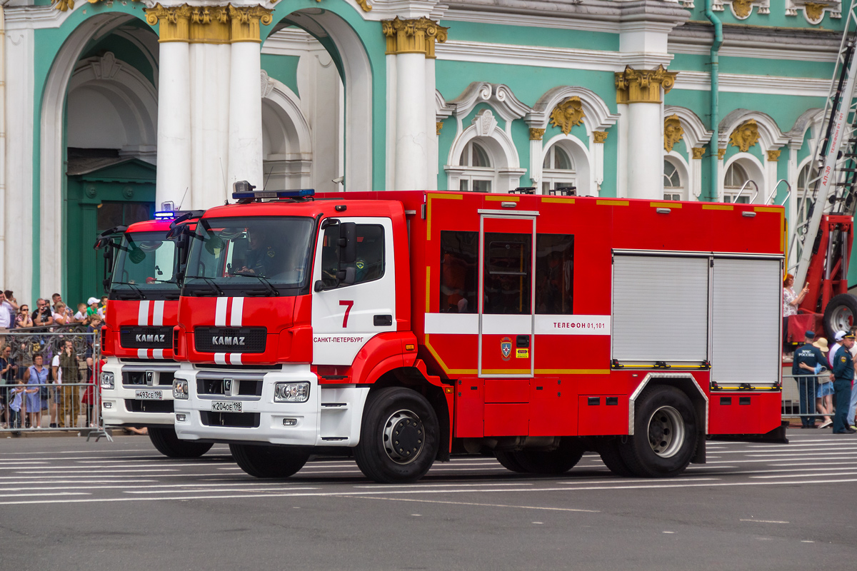 Санкт-Петербург, № К 204 ОЕ 198 — КамАЗ-5325-G5(69); Санкт-Петербург — Парад, посвящённый 220-летию со дня образования пожарной охраны Санкт‑Петербурга (30.06.2023 г.)