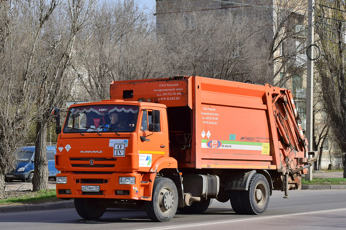 Волгоградская область, № Е 274 МУ 134 — КамАЗ-53605-A5(48)