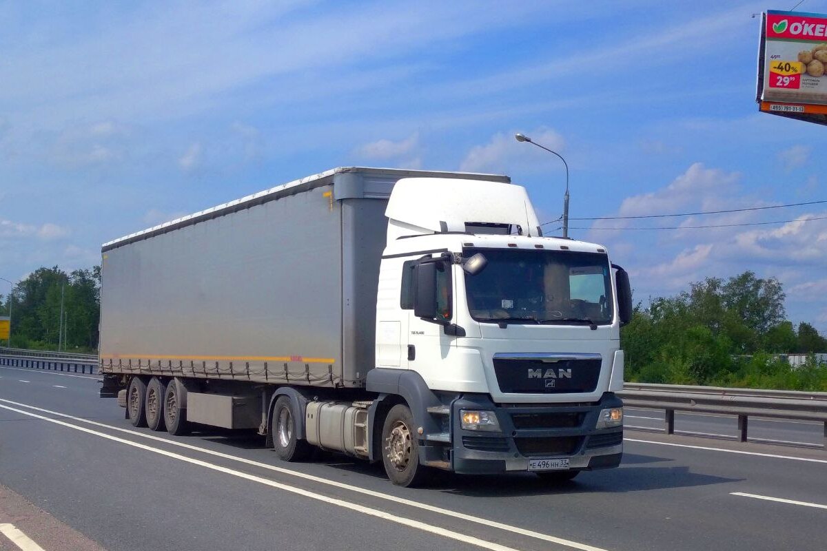 Владимирская область, № Е 496 НН 33 — MAN TGS 19.400