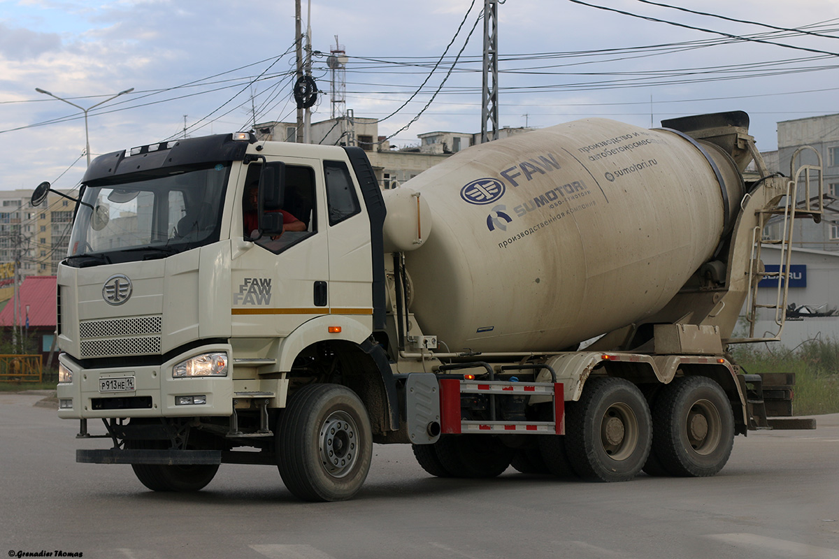Саха (Якутия), № Р 913 НЕ 14 — FAW J6 CA3250