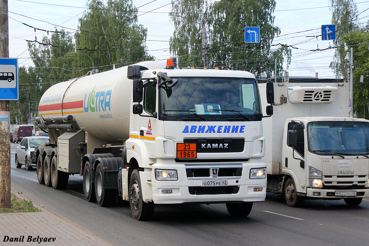 Кировская область, № О 075 РЕ 43 — КамАЗ-65206-T5(68)