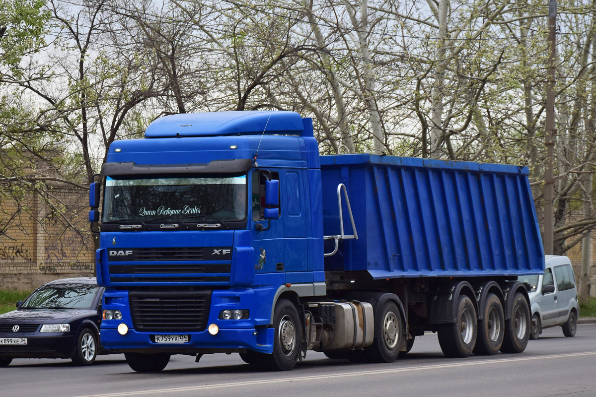 Волгоградская область, № К 759 УХ 134 — DAF XF95 FT