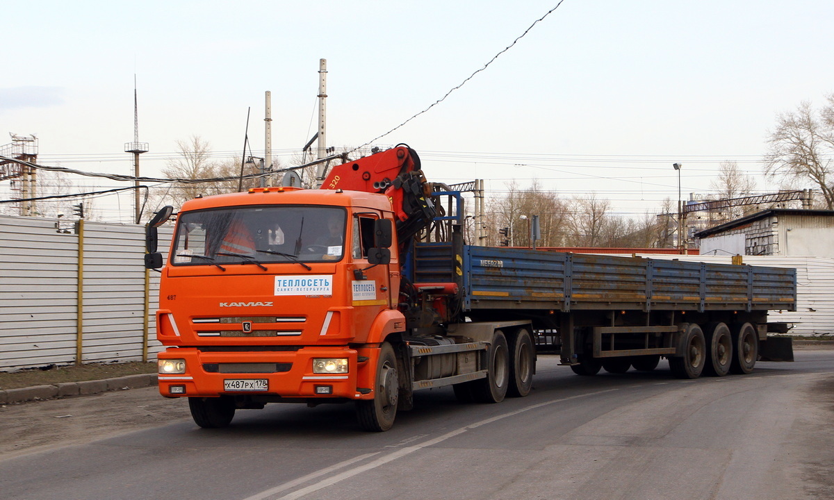 Санкт-Петербург, № Х 487 РХ 178 — КамАЗ-65115-L4(19)
