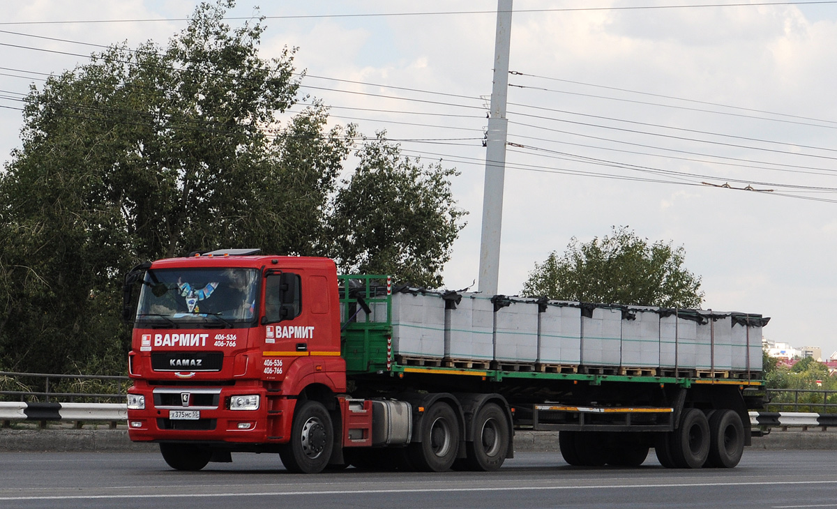 Омская область, № Х 375 МС 55 — КамАЗ-65806-T5(68)