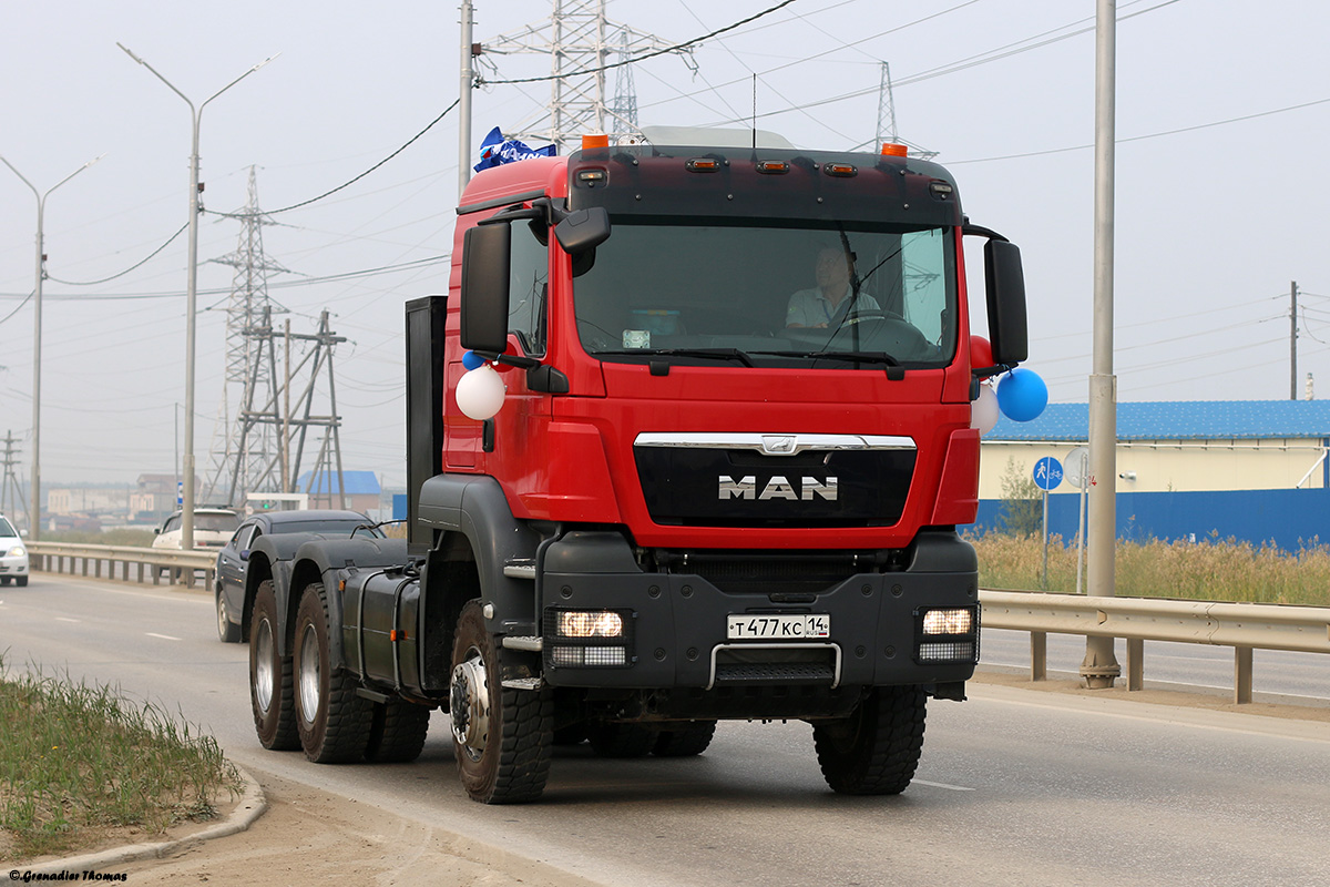 Саха (Якутия), № Т 477 КС 14 — MAN TGS 33.430