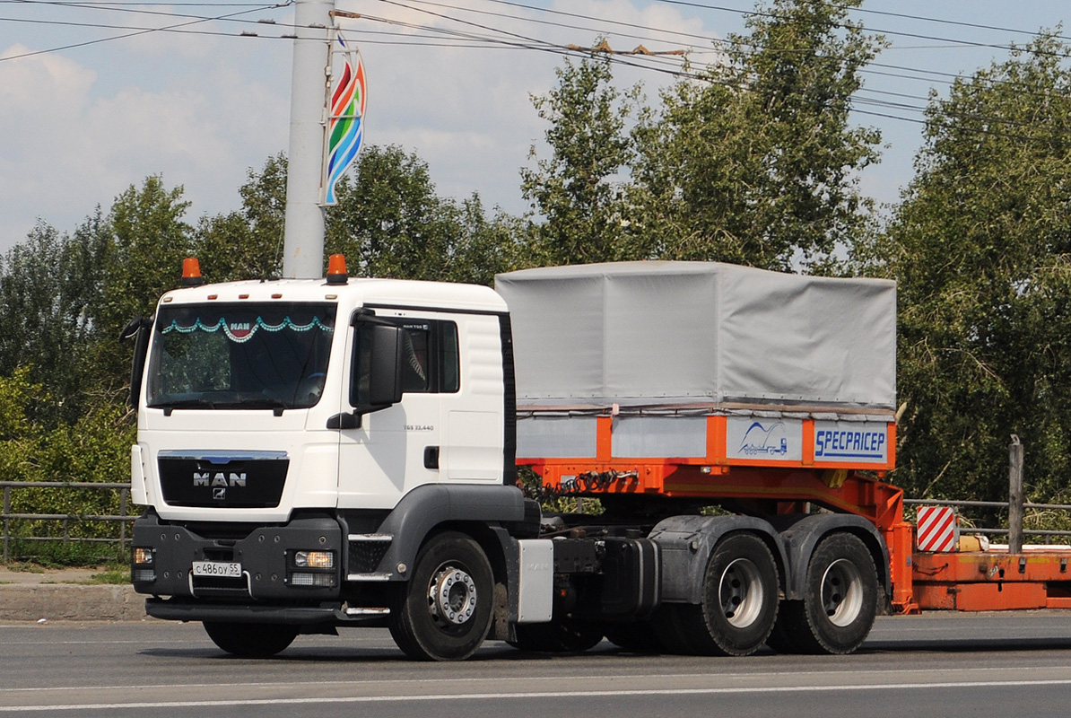 Омская область, № С 486 ОУ 55 — MAN TGS 33.440