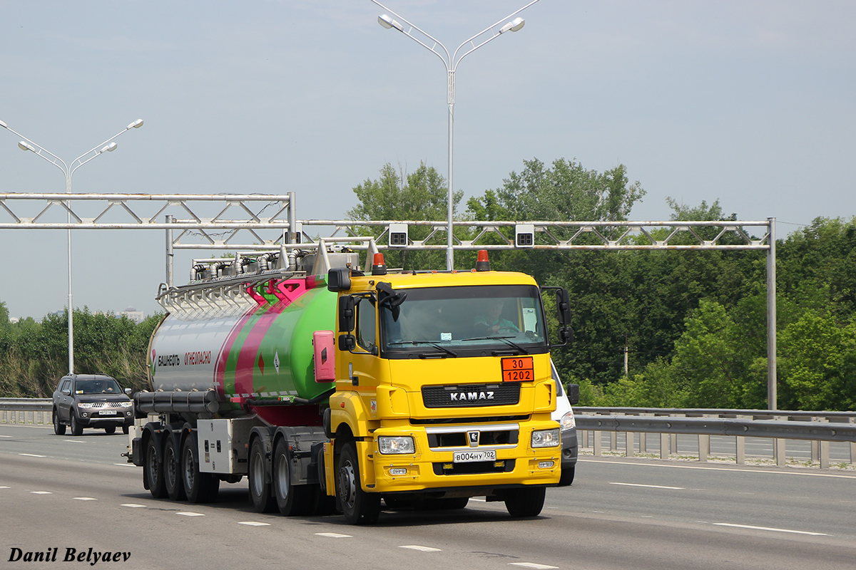 Башкортостан, № В 004 НУ 702 — КамАЗ-65206-S5(87)