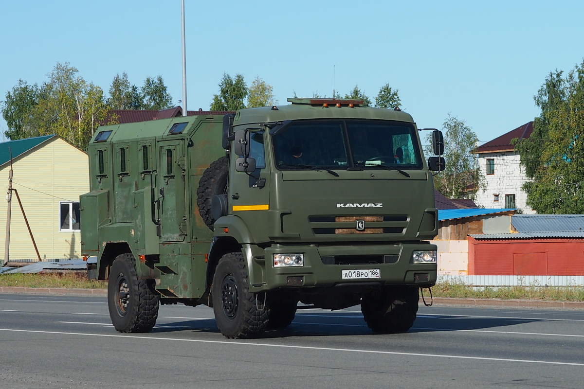 Ханты-Мансийский автоном.округ, № А 018 РО 186 — КамАЗ-43501-D4(26)