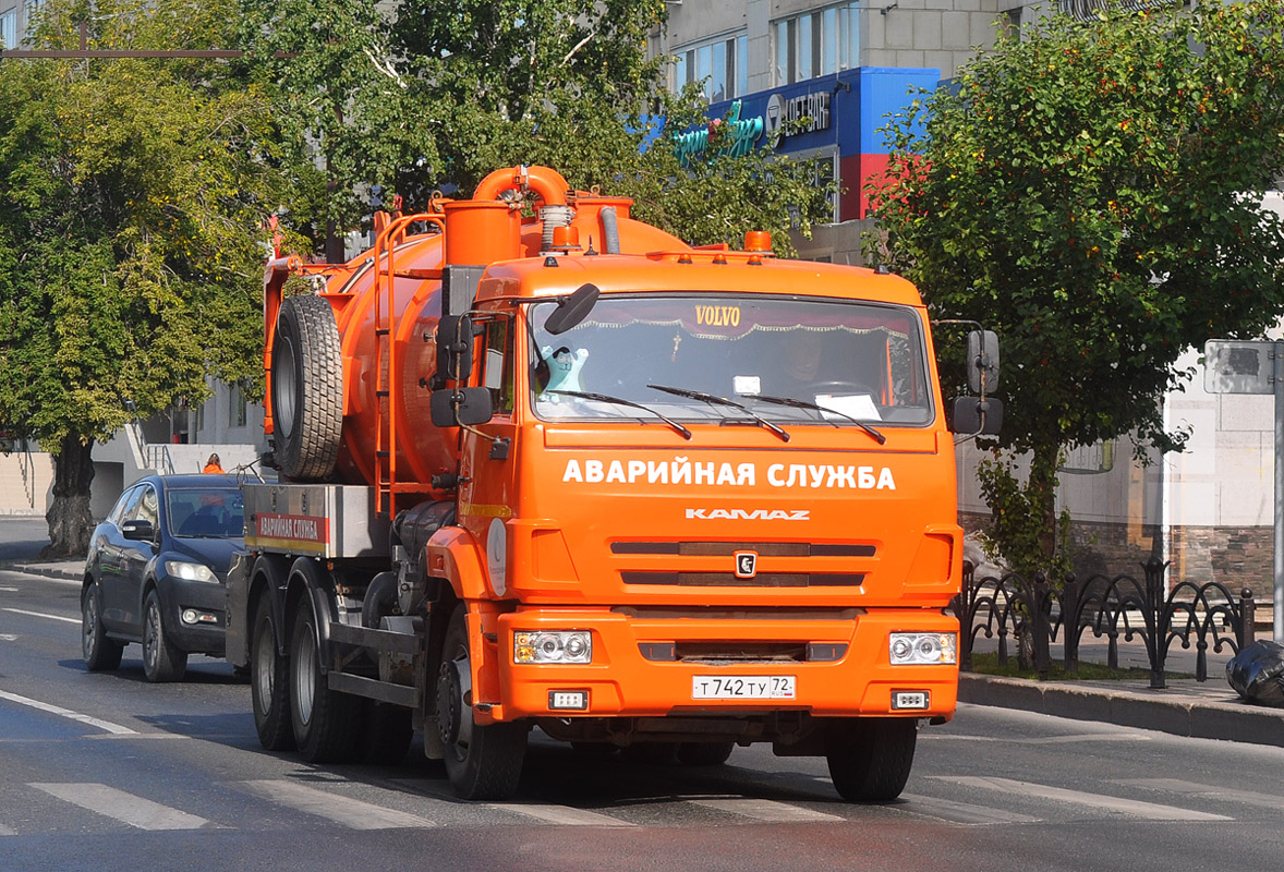 Тюменская область, № Т 742 ТУ 72 — КамАЗ-65115-L4(19)