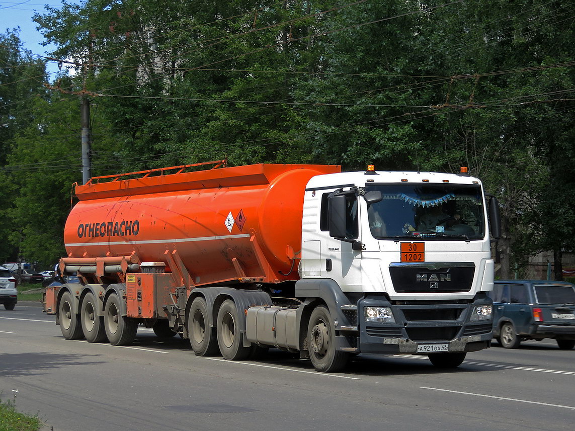 Кировская область, № А 921 ОА 43 — MAN TGS 26.440