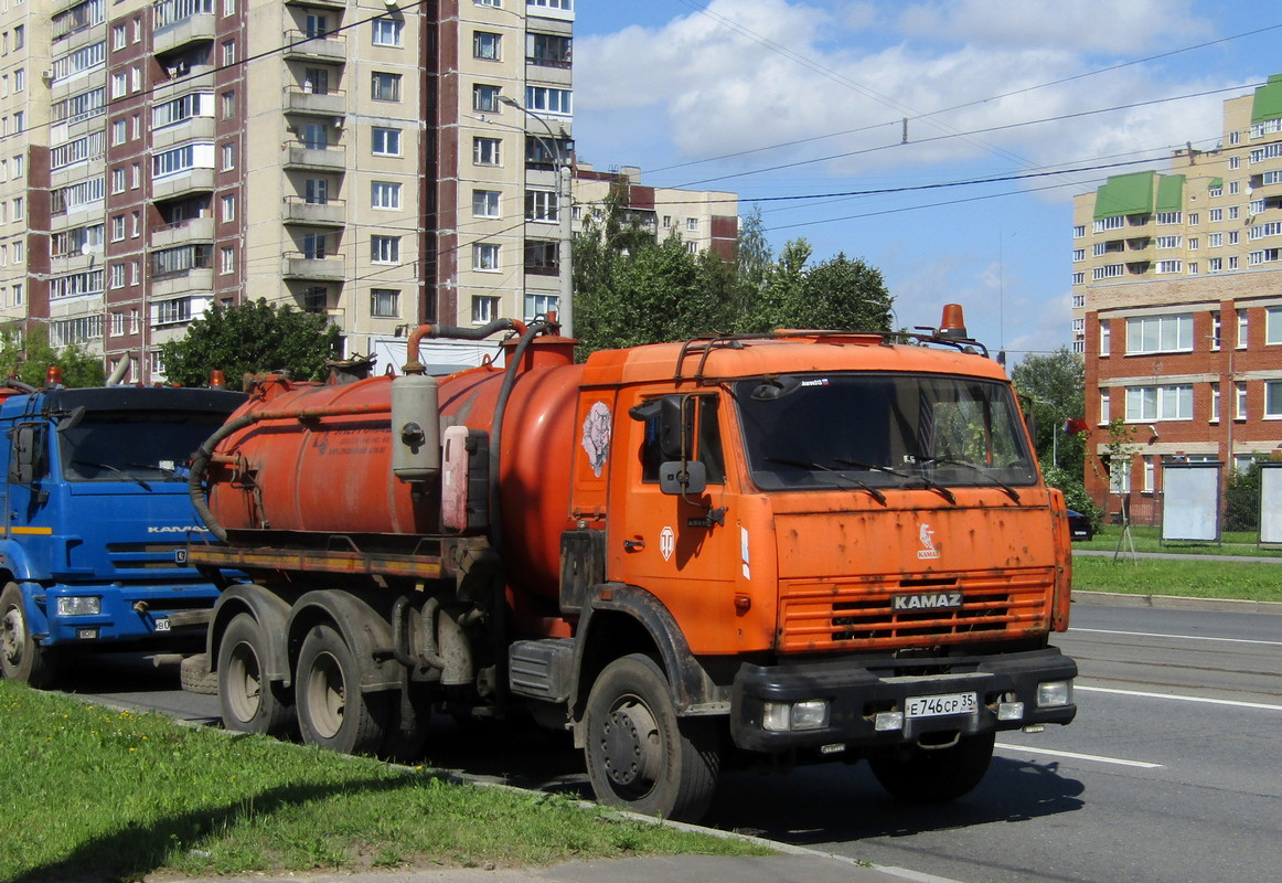 Вологодская область, № Е 746 СР 35 — КамАЗ-65115-D3(97)