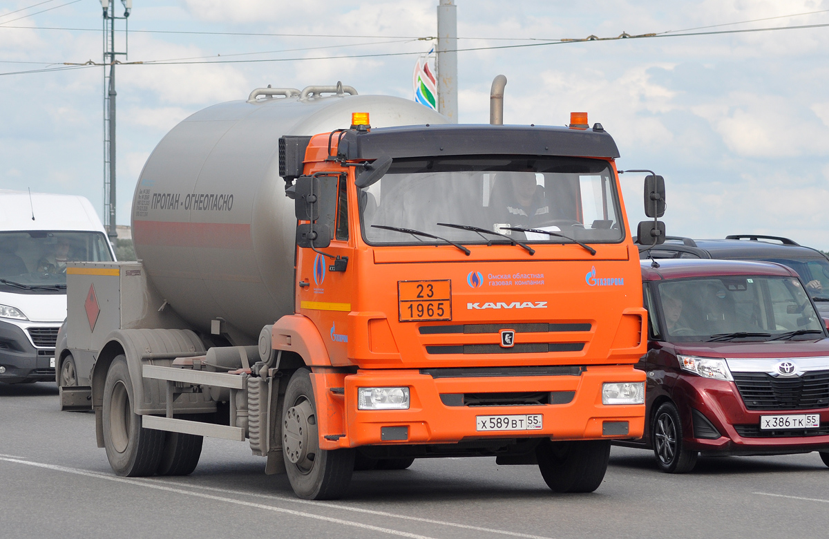 Омская область, № Х 589 ВТ 55 — КамАЗ-43253-G5(69)