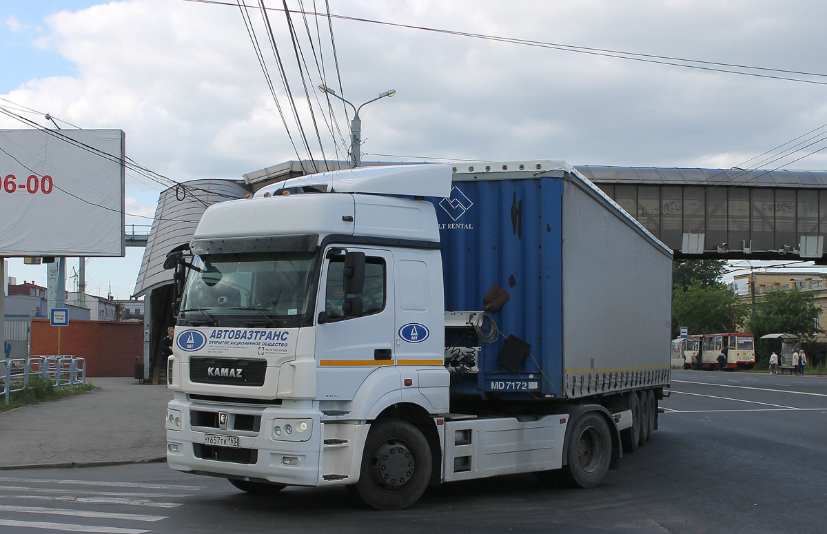 Самарская область, № Т 657 ТК 163 — КамАЗ-5490-T5(68)