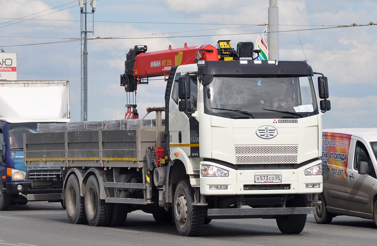Омская область, № Х 573 СО 55 — FAW J6 CA3250