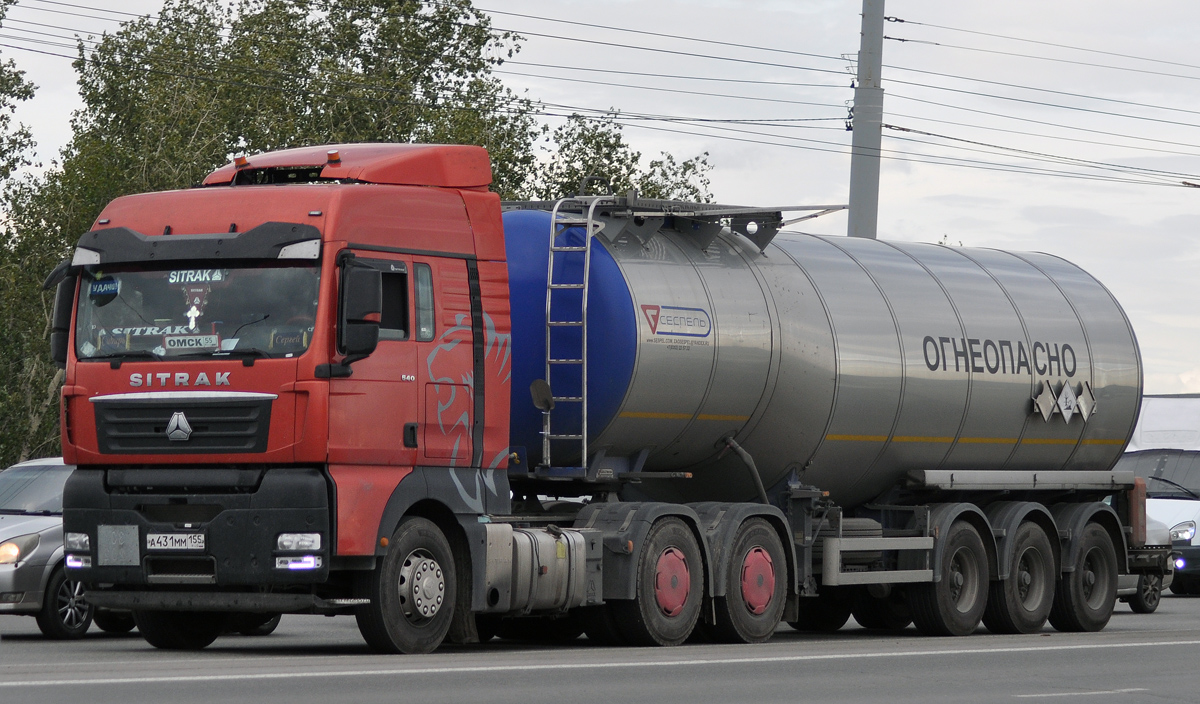 Омская область, № А 431 ММ 155 — Sitrak C7H ZZ4256