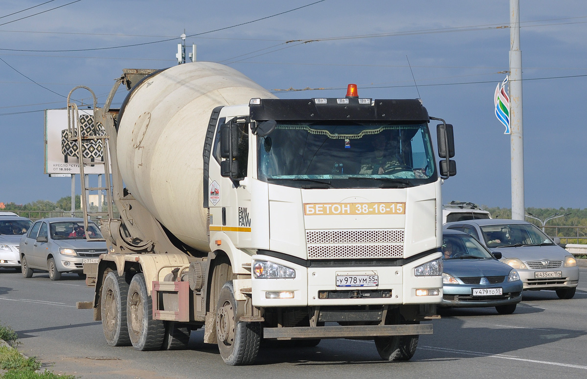 Омская область, № У 978 УМ 55 — FAW J6 CA3250