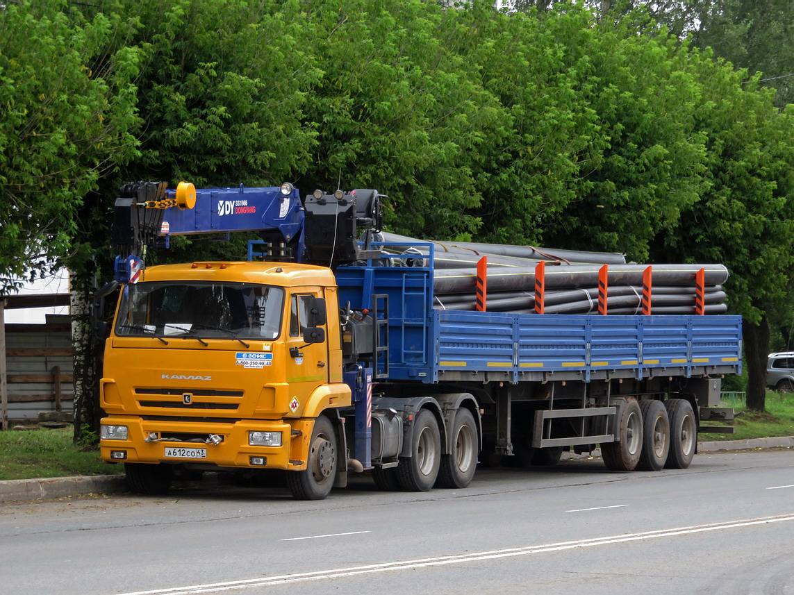 Кировская область, № А 612 СО 43 — КамАЗ-65116-A5(48)